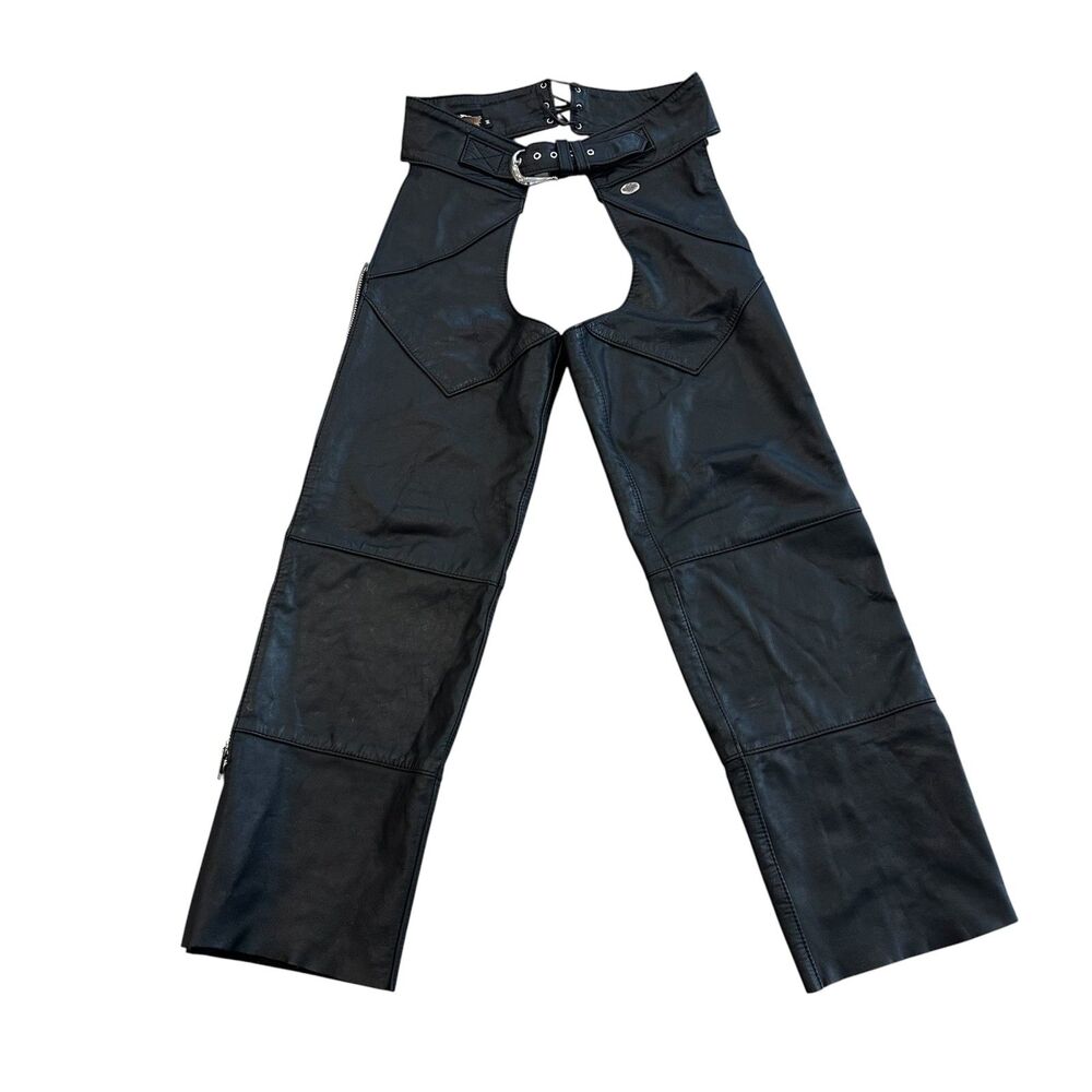 Harley-Davidson Leather Chaps Black Size M